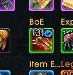 wow addon AdiBags Bound
