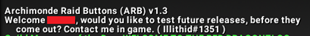 Archimonde Raid Buttons (ARB)