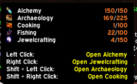 ElvUI Professionalism Datatext