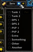 wow addon EquipmentSets (Additional Equipment Manager)