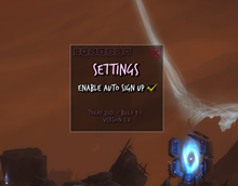 wow addon LFGSign