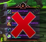 No Raid Loot Frames