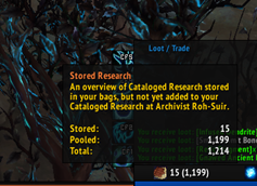 Stored Research Counter