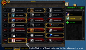 Talent Set Manager