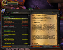 Track Quest Button